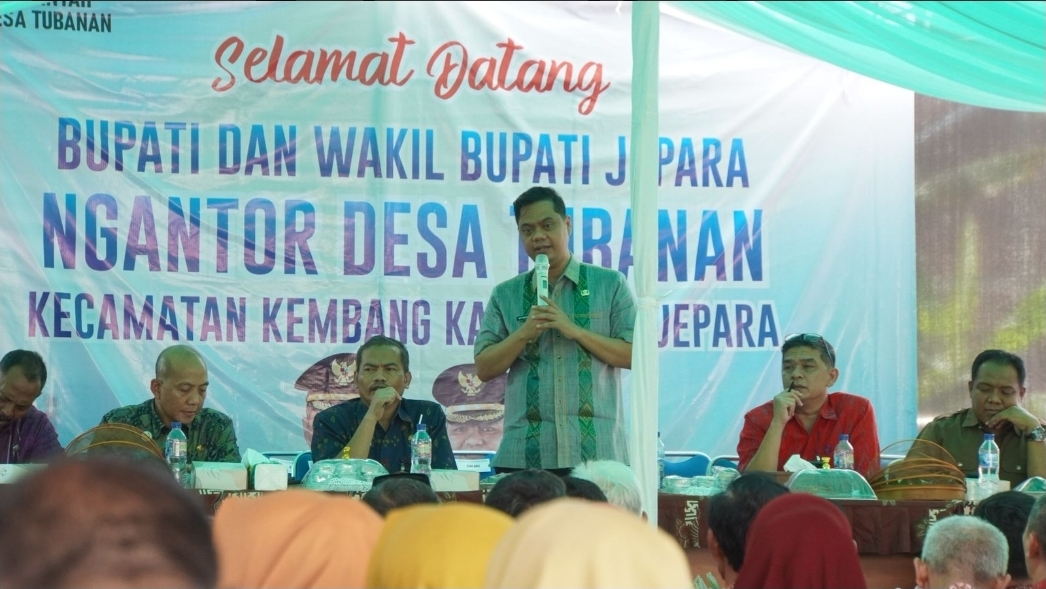 BUPATI WITIARSO TEGASKAN “JEPARA MULUS” SEBAGAI ARAH PEMBANGUNAN SAAT NGANTOR DI DESA TUBANAN<br>