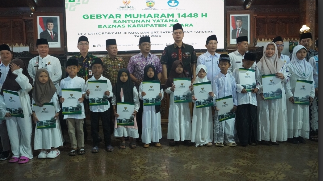BAZNAS JEPARA SANTUNI ANAK YATAMA, MOMENTUM BANGUN KEPEDULIAN SOSIAL DI BULAN MUHARRAM