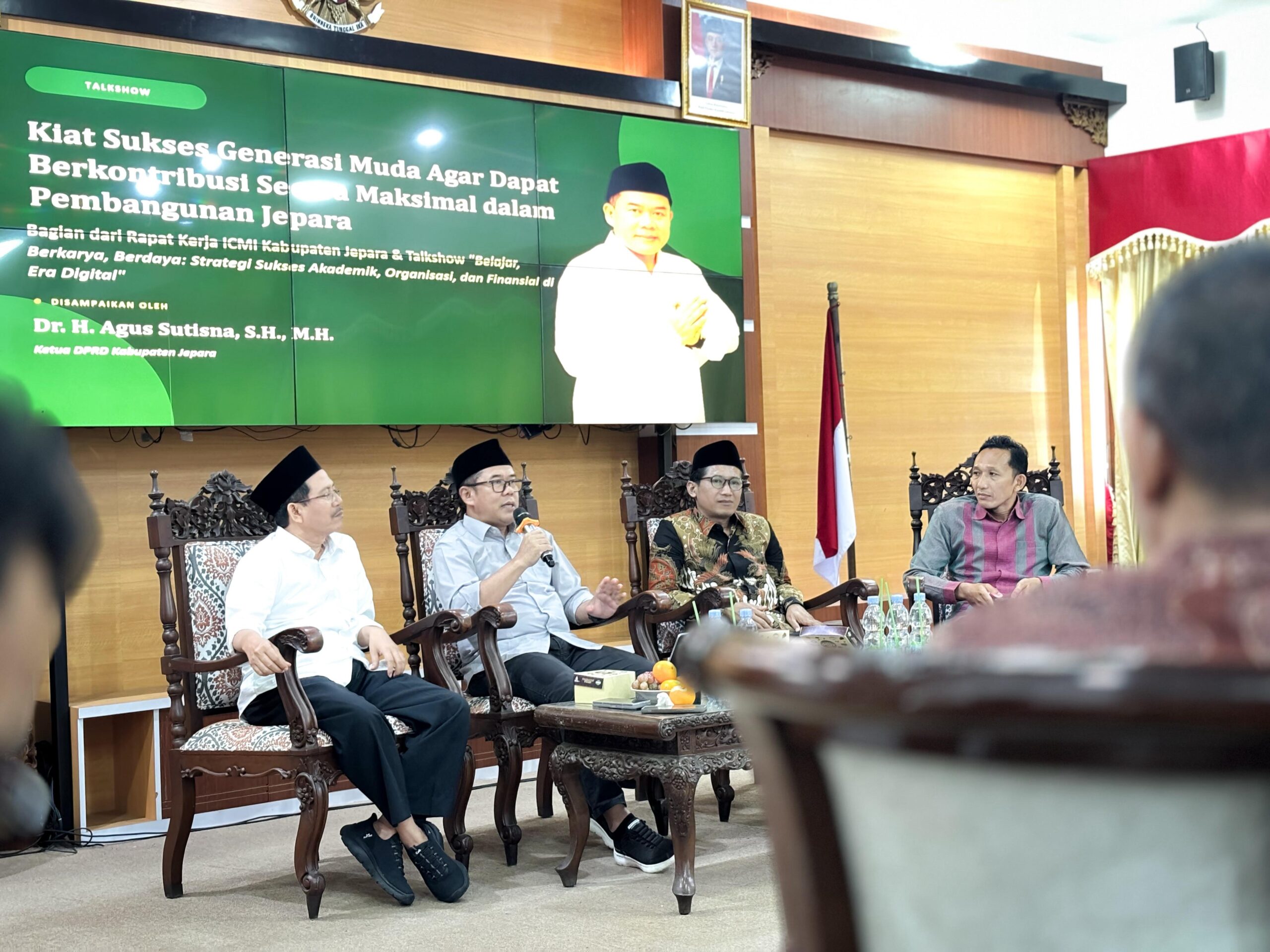 Jadi Narasumber Talkshow ICMI Jepara, Ketua DPRD Ajak Generasi Muda Berkontribusi Maksimal untuk Pembangunan Daerah